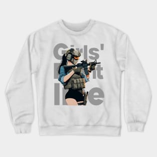 Girls' Frontline Tactical Chic Tee: Where Strength Meets Style Crewneck Sweatshirt